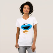 セサミストリート | Cookieモンスターを愛するクッキー Tシャツ (正面フル)