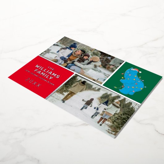 セサミストリート | Cookieモンスターファミリーの写真 箔シーズンカード (回転した状態)