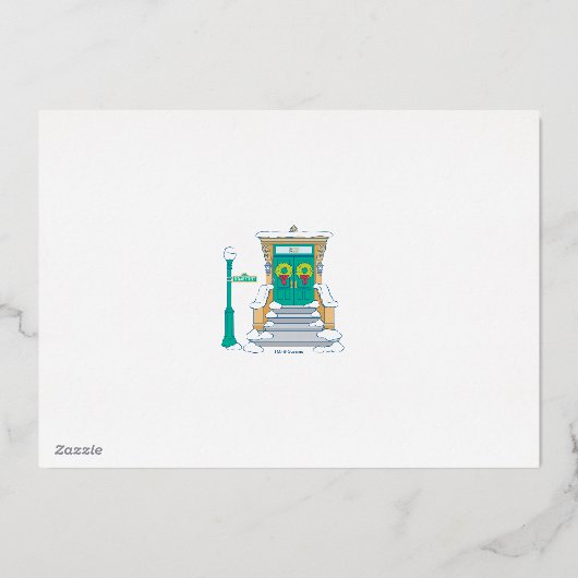 セサミストリート | Cookieモンスターファミリーの写真 箔シーズンカード (裏面)