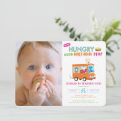 セサミストリート | Cookieモンスターフードトラック誕生日 招待状 (スタンド正面)