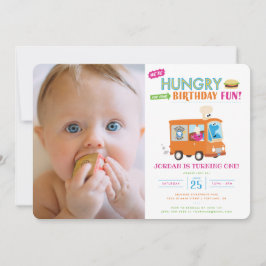 セサミストリート | Cookieモンスターフードトラック誕生日 招待状