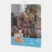 セサミストリート | Cookieモンスターフードトラック ガラスオーナメント (正面左)