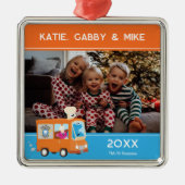 セサミストリート | Cookieモンスターフードトラック メタルオーナメント (正面)