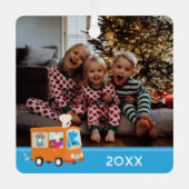 セサミストリート | Cookieモンスターフードトラック メタルオーナメント (正面)
