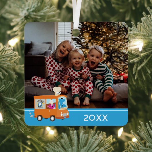 セサミストリート | Cookieモンスターフードトラック メタルオーナメント (インサイチュ)