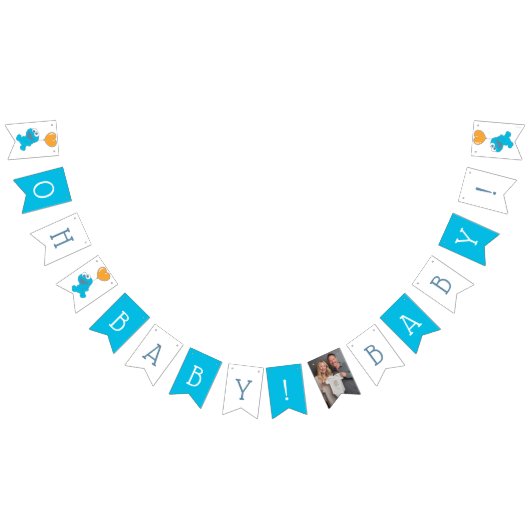 セサミストリート | Cookieモンスターベビーシャワー バンティングフラッグ (全)