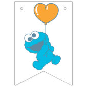 セサミストリート | Cookieモンスターベビーシャワー バンティングフラッグ (第1の旗)