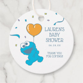 セサミストリート | Cookieモンスターベビーシャワー フェイバータグ