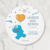 セサミストリート | Cookieモンスターベビーシャワー フェイバータグ (裏面)