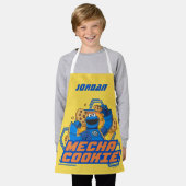 セサミストリート | Cookieモンスターメカ |名前の追加 エプロン (着用した状態)