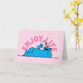 セサミストリート | Cookieモンスターライフ楽しむズ カード (黄色い花)