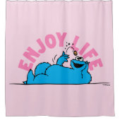 セサミストリート | Cookieモンスターライフ楽しむズ シャワーカーテン (正面)