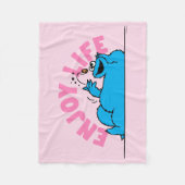 セサミストリート | Cookieモンスターライフ楽しむズ フリースブランケット (正面)