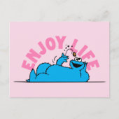 セサミストリート | Cookieモンスターライフ楽しむズ ポストカード (正面)