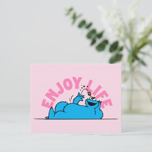 セサミストリート | Cookieモンスターライフ楽しむズ ポストカード (スタンド正面)