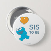 セサミストリート | Cookieモンスター赤ちゃんシャワー姉 缶バッジ (正面&裏面)