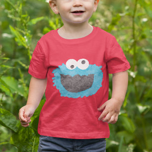 セサミストリート   Cookieモンスター顔 Tシャツ