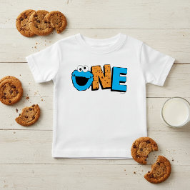 セサミストリート | Cookieモンスター1回目の誕生日 ベビーTシャツ