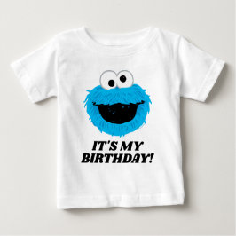 セサミストリート | Cookie Monster – 私の誕生日 ベビーTシャツ