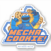 セサミストリート | Cookie Monster Mecha Cookie! シール (正面)