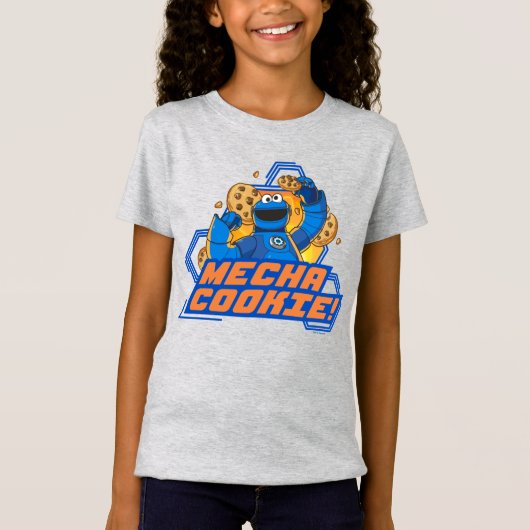 セサミストリート | Cookie Monster Mecha Cookie! Tシャツ (正面)