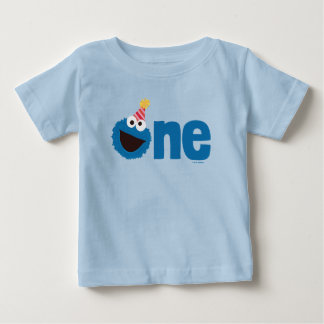 セサミストリート | Cookie Monster One最初の誕生日 ベビーTシャツ