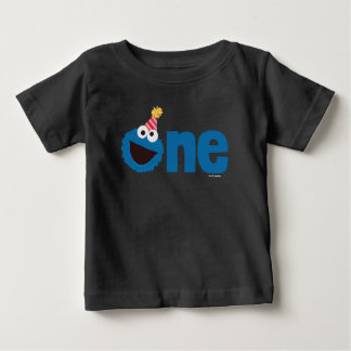 セサミストリート | Cookie Monster One最初の誕生日 ベビーTシャツ