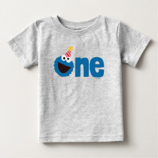 セサミストリート | Cookie Monster One最初の誕生日 ベビーTシャツ