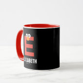 セサミストリート | EはElmo用です マグカップ (正面左)