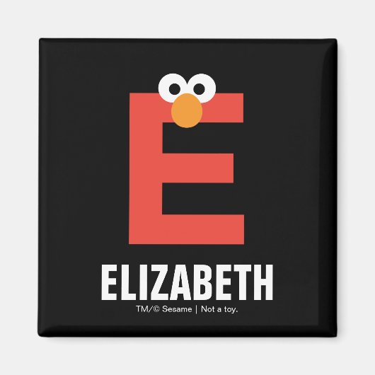 セサミストリート | EはElmo用です マグネット (正面)