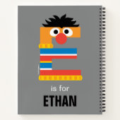 セサミストリート | EはErnieの場合 ノートブック (裏面)