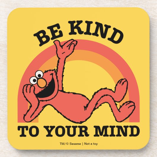 セサミストリート | Elmoあなたの心に優しくしなさい コースター (正面)