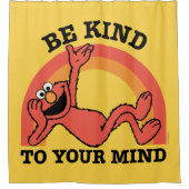 セサミストリート | Elmoあなたの心に優しくしなさい シャワーカーテン (正面)