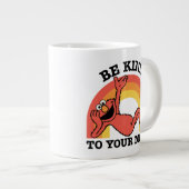 セサミストリート | Elmoあなたの心に優しくしなさい ジャンボコーヒーマグカップ (正面右)