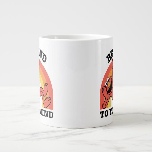 セサミストリート | Elmoあなたの心に優しくしなさい ジャンボコーヒーマグカップ (正面)