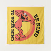 セサミストリート | Elmoあなたの心に優しくしなさい タペストリー (正面(横))