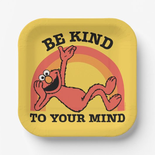 セサミストリート | Elmoあなたの心に優しくしなさい ペーパープレート (正面)