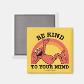 セサミストリート | Elmoあなたの心に優しくしなさい マグネット (正面/裏面)