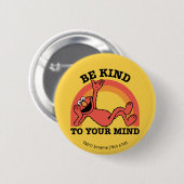 セサミストリート | Elmoあなたの心に優しくしなさい 缶バッジ (正面&裏面)