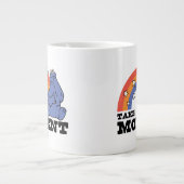 セサミストリート | ElmoとCookieに時間がかかる ジャンボコーヒーマグカップ (正面)