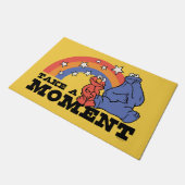 セサミストリート | ElmoとCookieに時間がかかる ドアマット (アングル)