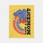 セサミストリート | ElmoとCookieに時間がかかる フリースブランケット (正面)