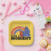 セサミストリート | ElmoとCookieに時間がかかる ペーパープレート (パーティー)