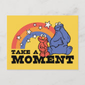 セサミストリート | ElmoとCookieに時間がかかる ポストカード (正面)