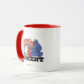 セサミストリート | ElmoとCookieに時間がかかる マグカップ (正面左)