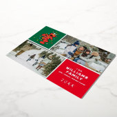 セサミストリート | Elmoファミリーフォトホリデー 箔シーズンカード (回転した状態)