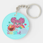 セサミストリート| Elmo及びAbby -素晴らしいがあって下さい キーホルダー (裏面)