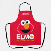 セサミストリート | Elmo多くの笑いあなたの名前を追加 エプロン (正面)