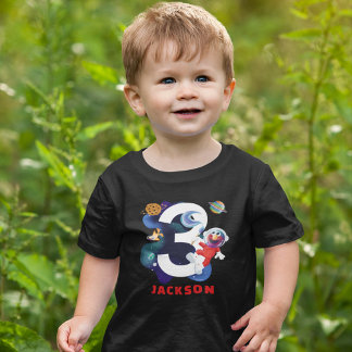 セサミストリート | Elmo宇宙誕生日 トドラーTシャツ