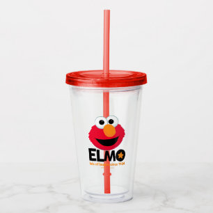 セサミストリート Elmo 1984年から多くの笑い アクリルタンブラー